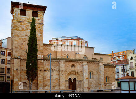 Zamora église de Santiago del Burgo en Espagne par la Via de la Plata Chemin de Saint-Jacques Banque D'Images