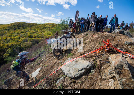 Sur le bord du disque 2016 Rallye Enduro Banque D'Images