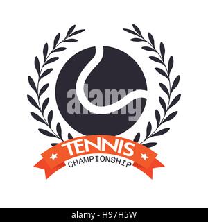 Championnat de Tennis ball label design illustration vecteur eps 10 Illustration de Vecteur