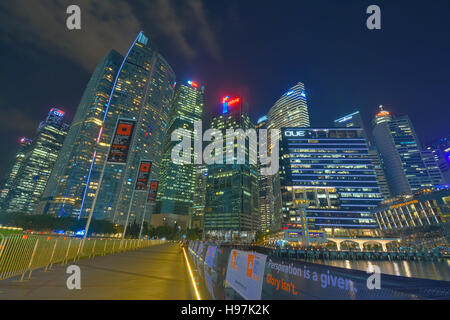 Singapour et les gratte-ciel modernes Banque D'Images