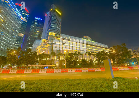 Singapour et les gratte-ciel modernes Banque D'Images