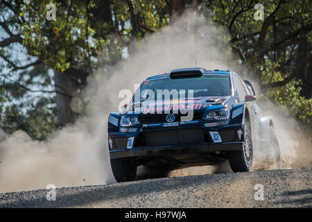 Coffs Harbour, Australie - 18 novembre 2016 : World Rally Championship - Coffs Harbour Australie Utungun Stade. © mjmediabox/Alamy Live News Banque D'Images