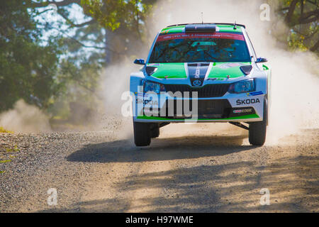 Coffs Harbour, Australie - 18 novembre 2016 : World Rally Championship - Coffs Harbour Australie Utungun Stade. © mjmediabox/Alamy Live News Banque D'Images