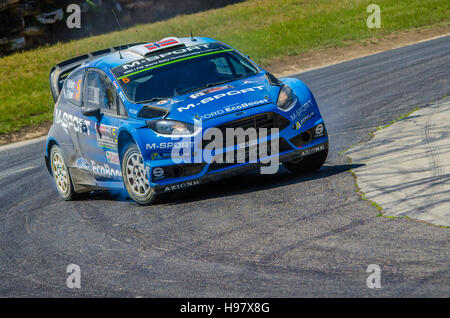 Coffs Harbour - 18 novembre 2016 : World Rally Championship - Coffs Harbour Raceway SSS Stade. © mjmediabox/Alamy Live News Banque D'Images