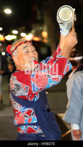 Japon, Tokyo, Oeshiki, fête bouddhiste, procession, les gens, Banque D'Images