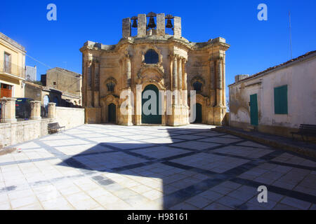 San'Antonio da Padova église de Buscemi, Sicile, Italie Banque D'Images