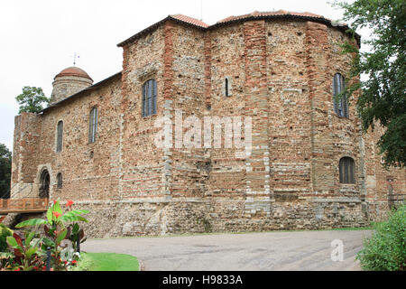 Château de Colchester à Colchester, Essex, Angleterre. Banque D'Images