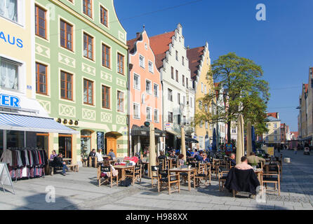 Ingolstadt : street, Theresienstraße Oberbayern, Haute-Bavière, Bayern, Bavière, Allemagne Banque D'Images