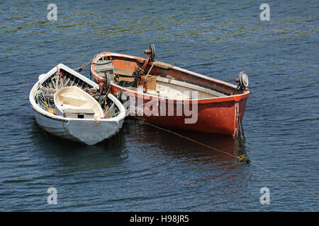 Bateaux au village de pêcheurs de Peggy's Cove, en Nouvelle-Écosse, Canada. Banque D'Images