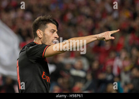 19 novembre, 2016. Lisbonne, Portugal. Le milieu de terrain portugais du Benfica Pizzi (21) célébrer après avoir marqué un but au cours du jeu SL Benfica vs CS Maritimo Crédit : Alexandre de Sousa/Alamy Live News Banque D'Images