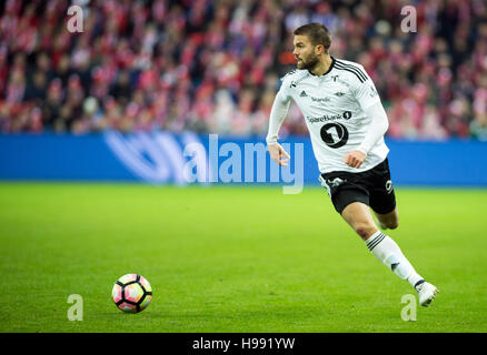 La Norvège, Oslo, le 20 novembre 2016. Jørgen Skjelvik de Rosenborg vu pendant la finale de la Coupe de Norvège entre Kongsvinger et Rosenborg à Ullevaal Stadion. Banque D'Images