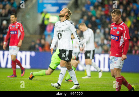 La Norvège, Oslo, le 20 novembre 2016. L'attaquant danois Christian Gytkjear Gytkjaer (Christian) de Rosenborg vu pendant la finale de la Coupe de Norvège entre Kongsvinger et Rosenborg à Ullevaal Stadion. Banque D'Images