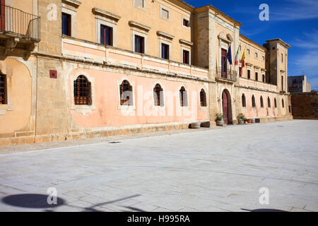 Château de Biscari Acate ville. Sicile Banque D'Images
