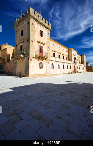 Château de Biscari Acate ville. Sicile Banque D'Images