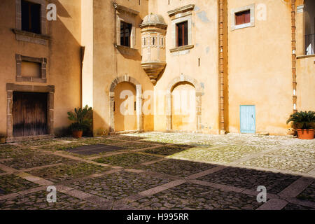 Château de Biscari Acate ville. Sicile Banque D'Images