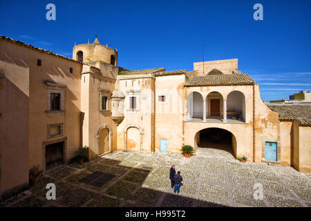 Château de Biscari Acate ville. Sicile Banque D'Images