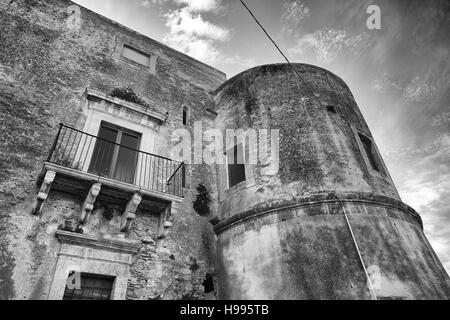 Château de Biscari Acate ville. Sicile Banque D'Images