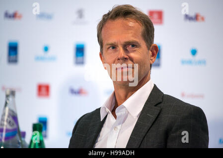 Londres, Royaume-Uni. 19 Nov, 2016. Stefan Edberg à la conférence pour présenter la finale ATP Next Gen 2017 à Milan. Il s'agit d'un monde ancien suédois no. 1 joueur de tennis professionnel (à la fois en simple et en double). © Alberto Pezzali/Pacific Press/Alamy Live News Banque D'Images