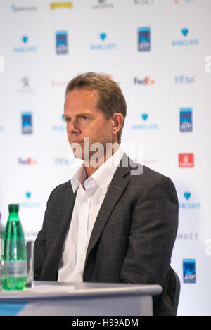 Londres, Royaume-Uni. 19 Nov, 2016. Stefan Edberg à la conférence pour présenter la finale ATP Next Gen 2017 à Milan. Il s'agit d'un monde ancien suédois no. 1 joueur de tennis professionnel (à la fois en simple et en double). © Alberto Pezzali/Pacific Press/Alamy Live News Banque D'Images