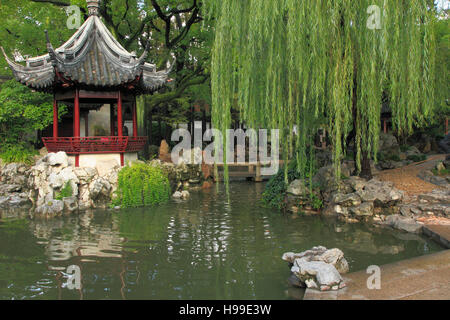 La Chine, Shanghai, le Jardin Yuyuan, Banque D'Images