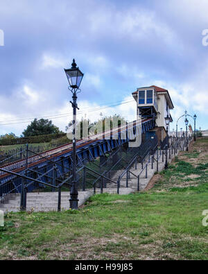 La Falaise, funiculaire historique balade ferroviaire, Southend-on-sea, Essex, Angleterre Banque D'Images