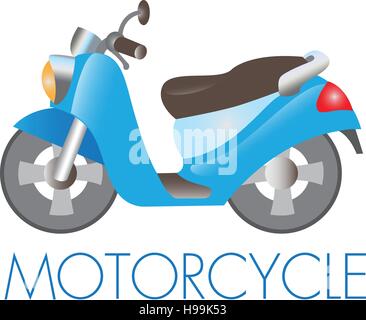 Vector illustration de moto Illustration de Vecteur