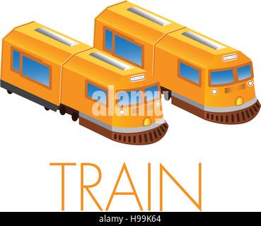 Vector illustration of Train Illustration de Vecteur