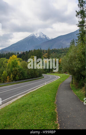 Tatranska Lomnica, Parc National des Hautes Tatras, Slovaquie Banque D'Images