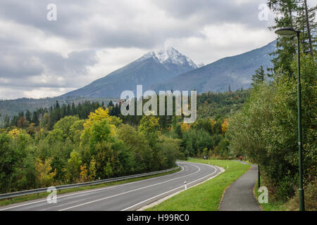 Tatranska Lomnica, Parc National des Hautes Tatras, Slovaquie Banque D'Images