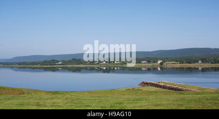 Dans la rivière Annapolis Annapolis Royal, Nouvelle-Écosse, Canada. Le site a été l'un des premiers points de l'établissement des Européens en Amérique du Nord. Banque D'Images