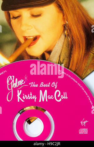 Le CD le meilleur de Kirsty MacColl Banque D'Images