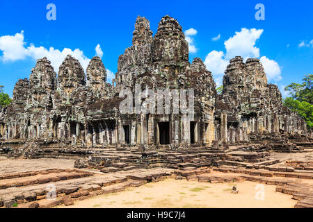 Temple Bayon à Angkor Thom. Siem Reap, Cambodge. Banque D'Images