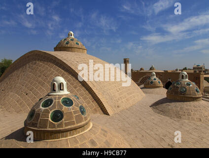 Amir Sultan Ahmad bathhouse et toit terrasse, province d'Ispahan, Kashan, Iran Banque D'Images