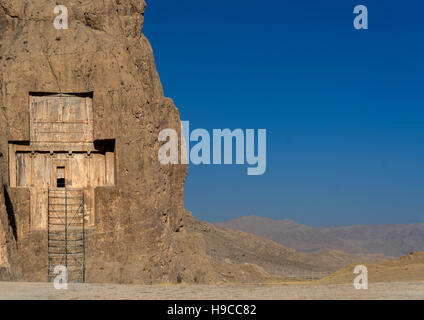 Achaemenian tombes royales de Naqsh-e rustam nécropole, la province du Fars, Shiraz, Iran Banque D'Images