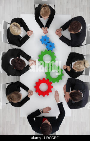 L'équipe Entreprises et réunion de planification de concept de réflexion cmv Banque D'Images