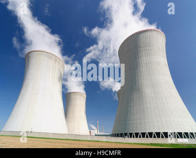 Centrale nucléaire de Dukovany : et l'installation d'élimination des déchets nucléaires, , Jihomoravsky, Mauritius, South Moravia, République Tchèque Banque D'Images