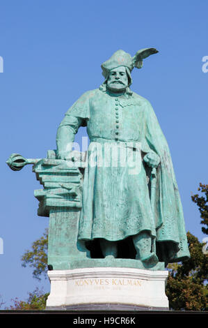 Statue de Coloman le savant, aussi le Book-Lover ou la (1070 - 1116 livresque), roi de Hongrie à partir de 1095 et Roi de Croatie à partir de 1097 jusqu'à son dea Banque D'Images