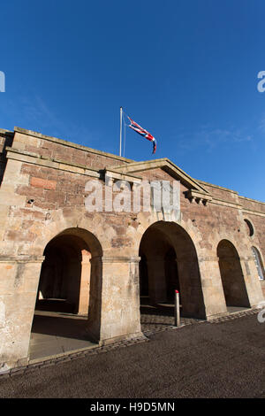 Fort George en Écosse. Vue pittoresque de Fort George à l'entrée principale et des coureurs. Banque D'Images