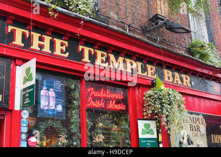 Le pub Temple Bar Dublin Ireland Banque D'Images