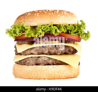 Délicieux hamburger grillé Banque D'Images