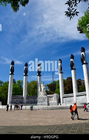 Niños Heroes (Cadets) monument commémoratif héroïque dans le parc de Chapultepec, Mexico, Mexique Banque D'Images