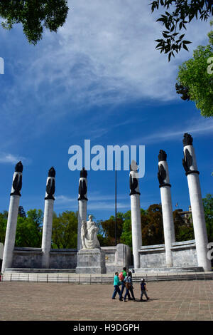 Niños Heroes (Cadets) monument commémoratif héroïque dans le parc de Chapultepec, Mexico, Mexique Banque D'Images