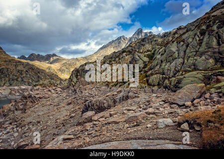 Beau lac de montagne en Espagne (Pyreness) Banque D'Images