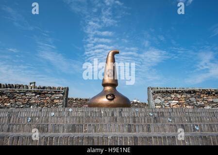 Distillerie de whisky Ardbeg, pot still, Islay, Hébrides intérieures, Ecosse, Royaume-Uni Banque D'Images
