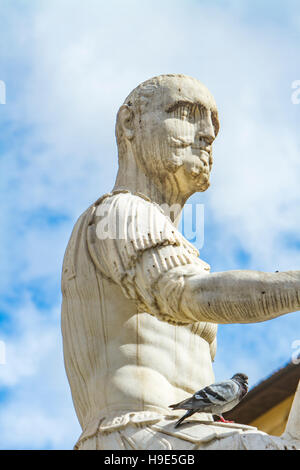 Monument de Giovanni delle Bande Nere à Florence, Italie Banque D'Images