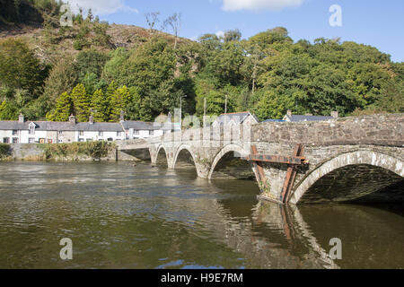 Dovey Pont a'r Dyfi) construit en 1805, la traversée du fleuve près de Dovey Machynlleth Mid Wales, UK Banque D'Images