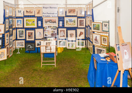 Animaux Portrait et vie sauvage artiste au Royal Norfolk Show à la Norwich Norfolk Showground , , , Angleterre , Angleterre , Royaume-Uni Banque D'Images