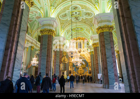 L'intérieur de la Cathédrale Pierre et Paul dans la Pierre et Paul Fort. Banque D'Images