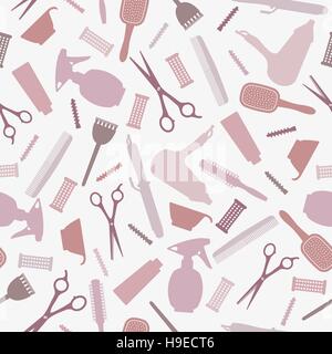 Coiffure seamless background. Illustration 8 Illustration de Vecteur