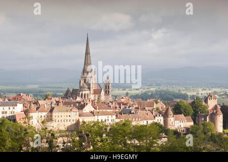 La cathédrale de Saint Lazare à Autun, France. Banque D'Images